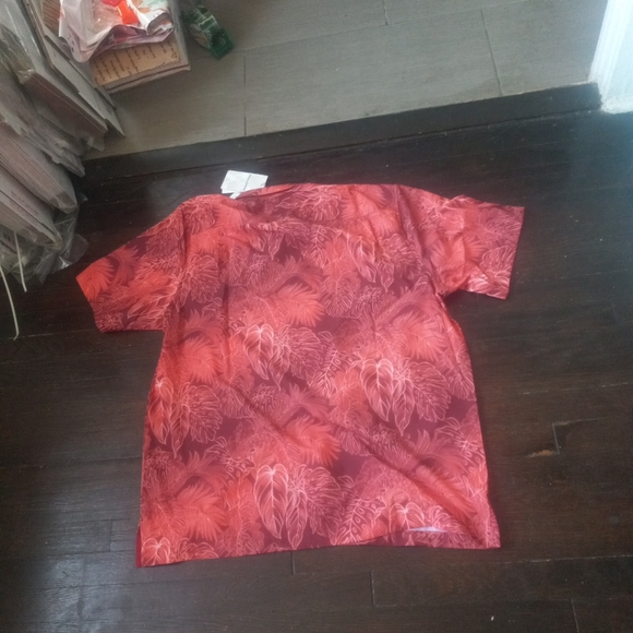 Tommy Bahama The Bahama Coast SZ XL Chili Pepper Color Tropical Print Luminescen - Picture 9 of 9